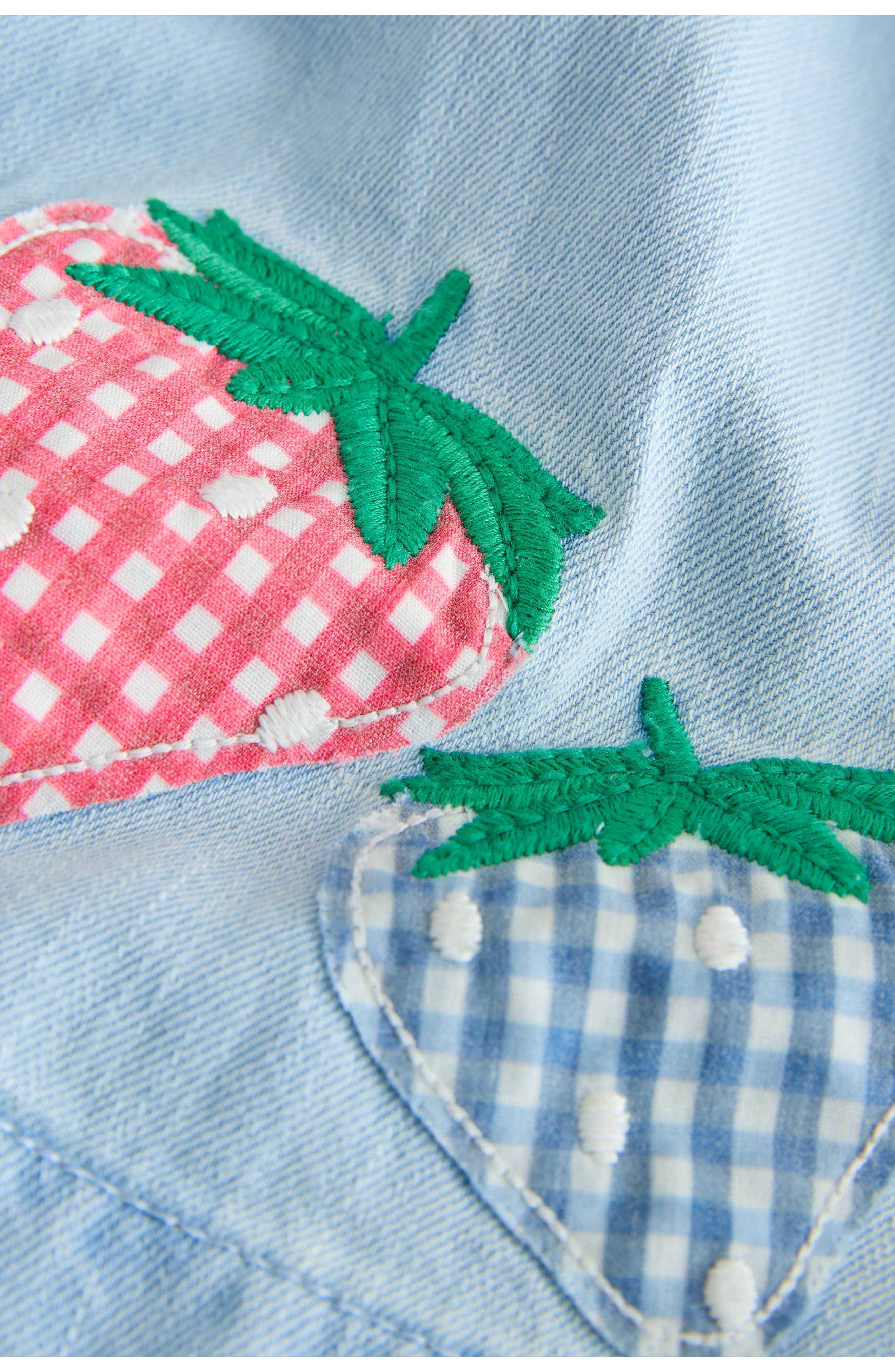 Детские NEXT Kids' Denim Babydoll Top & Shorts Set — фото 4