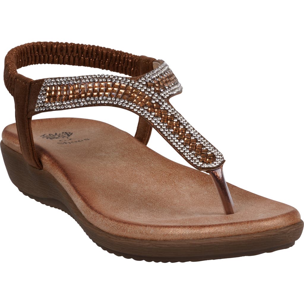 Gc Shoes Lori T-strap Sandal In Gold