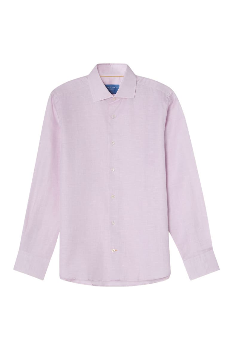 Reynolds Cotton Linen Blend Shirt in Contemporary fit, Alternate, color, Raspberry
