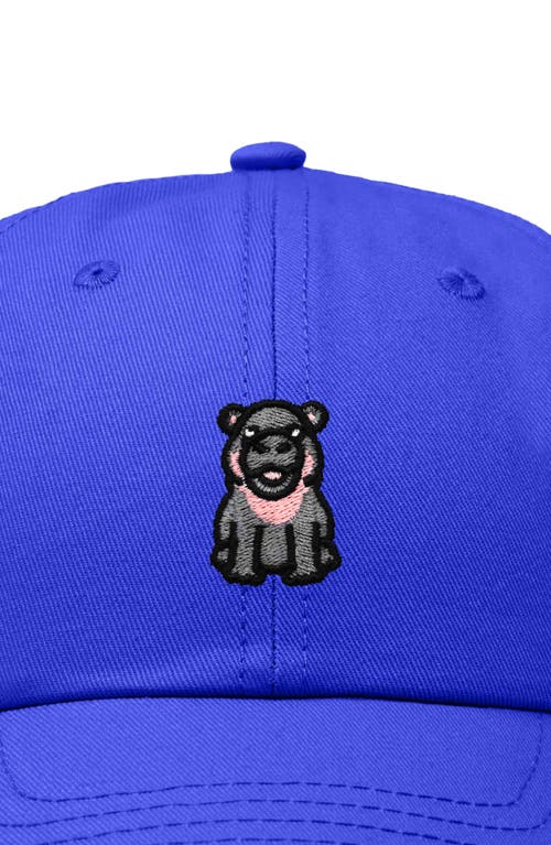 DALIX DALIX HIPPO EMBROIDERED ADJUSTABLE HAT