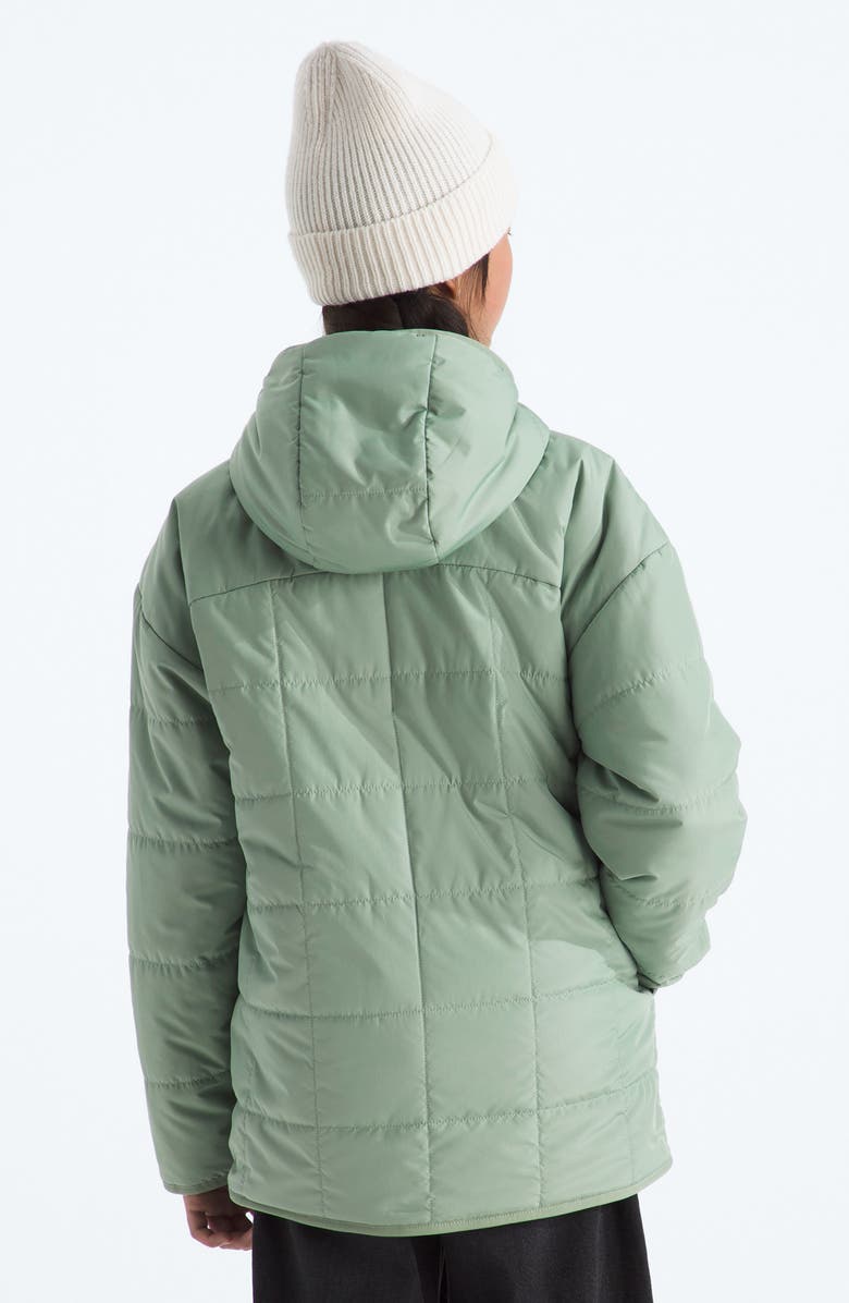 The North Face Kids' Shasta Water Repellent Reversible Hooded Jacket, Alternate, color, Slate Moss