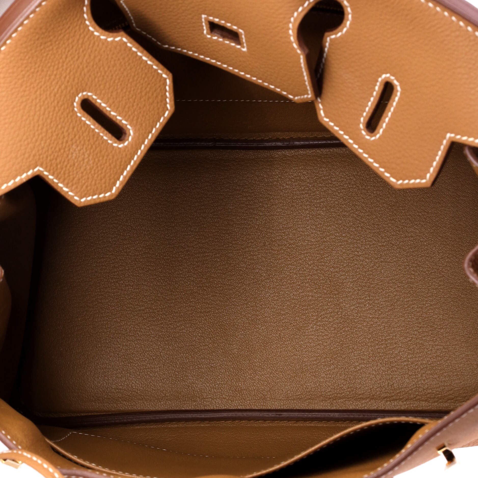 Pre-Owned Hermes Birkin Handbag Brown Togo with Gold Hardware 30, Alternate, color, Gold