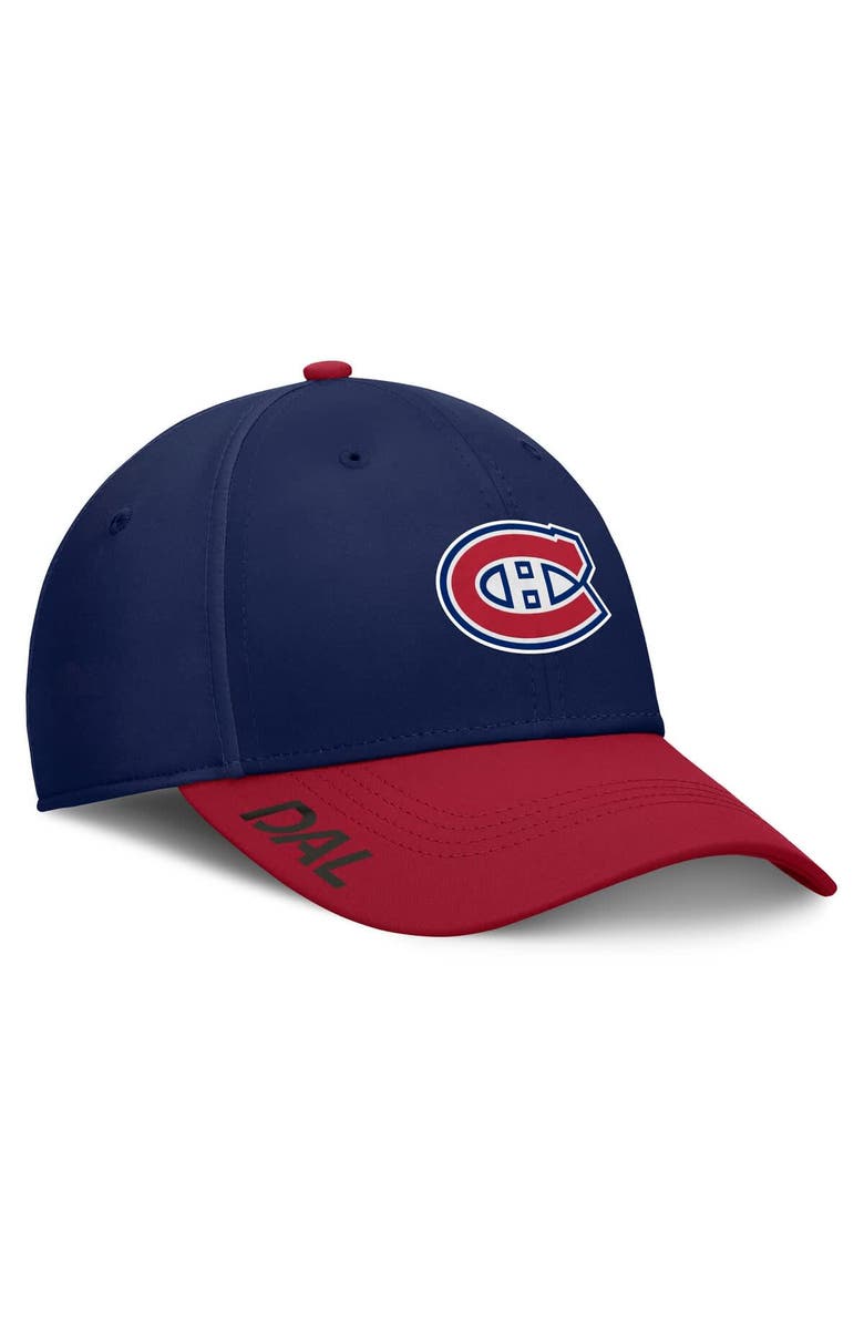 FANATICS Men's Fanatics Navy/Red Montreal Canadiens Authentic Pro Rink Flex Hat, Main, color, 
