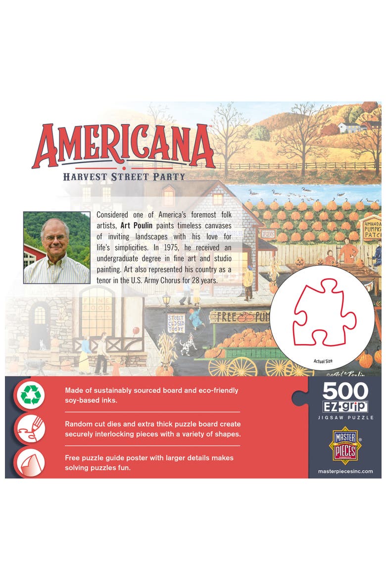 Harvest Street Party 500 Piece Puzzle, Alternate, color, Multicolor