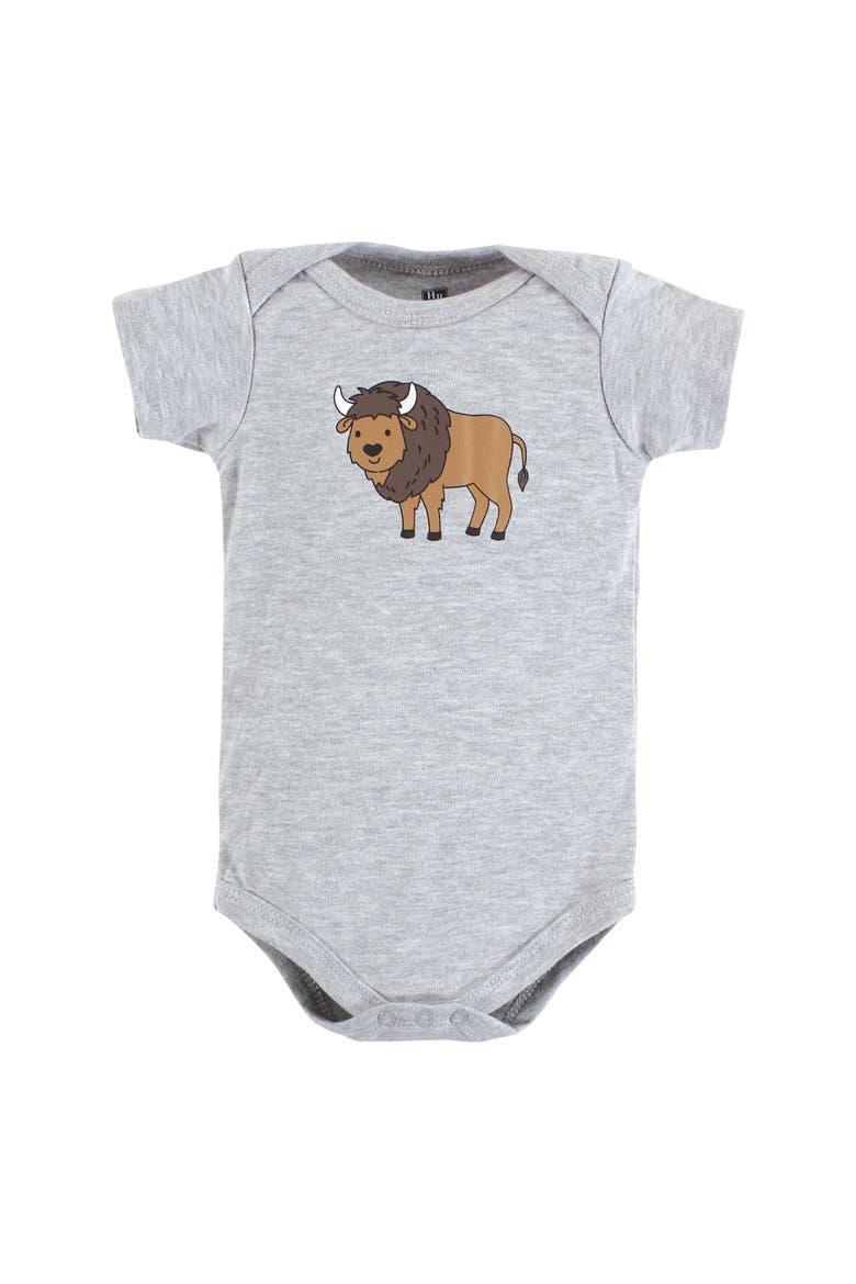 Cotton Bodysuits 7-Pack, Alternate, color, Wild Buffalo