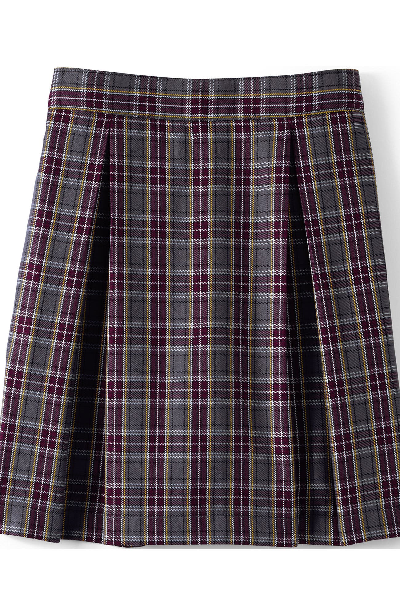 selected Plaid Gray Heather/Maroon
