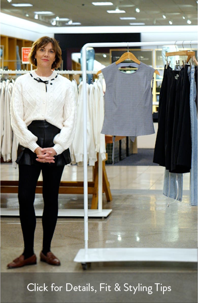 Countryside Plaid Backless Top, sales video thumbnail