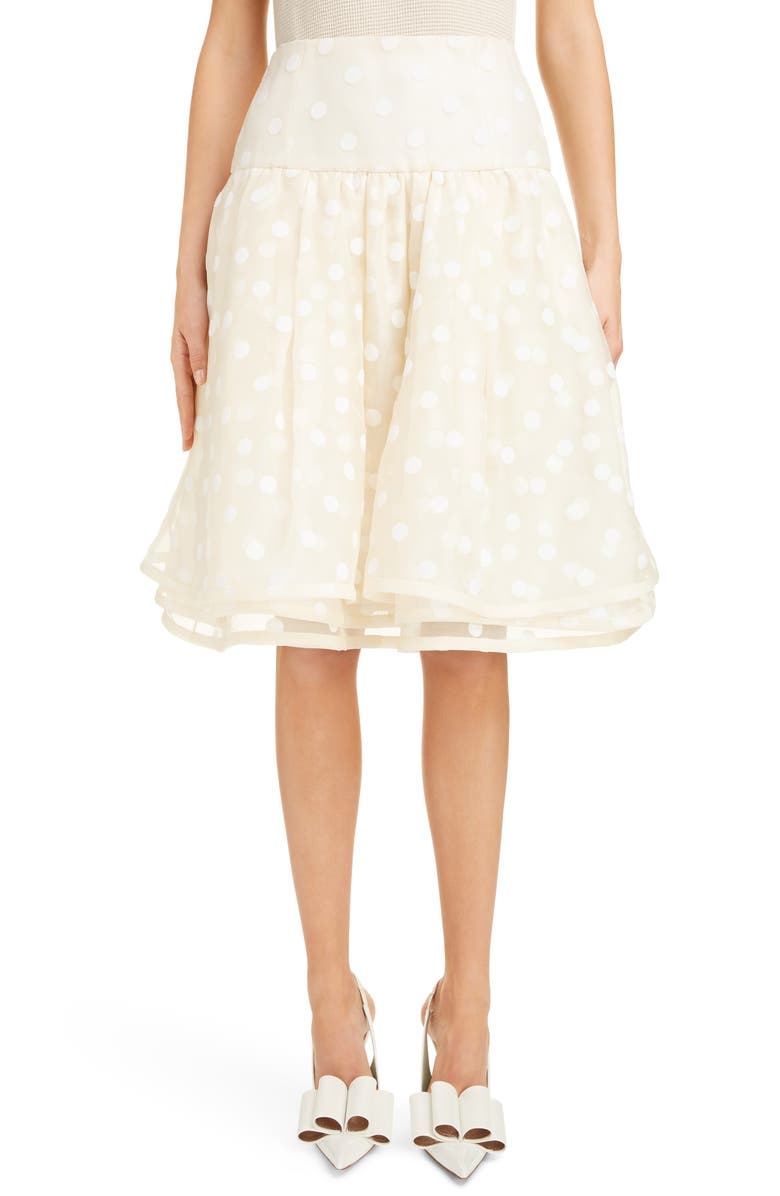 Runway Marc Jacobs Polka Dot A-Line Skirt, Main, color,
