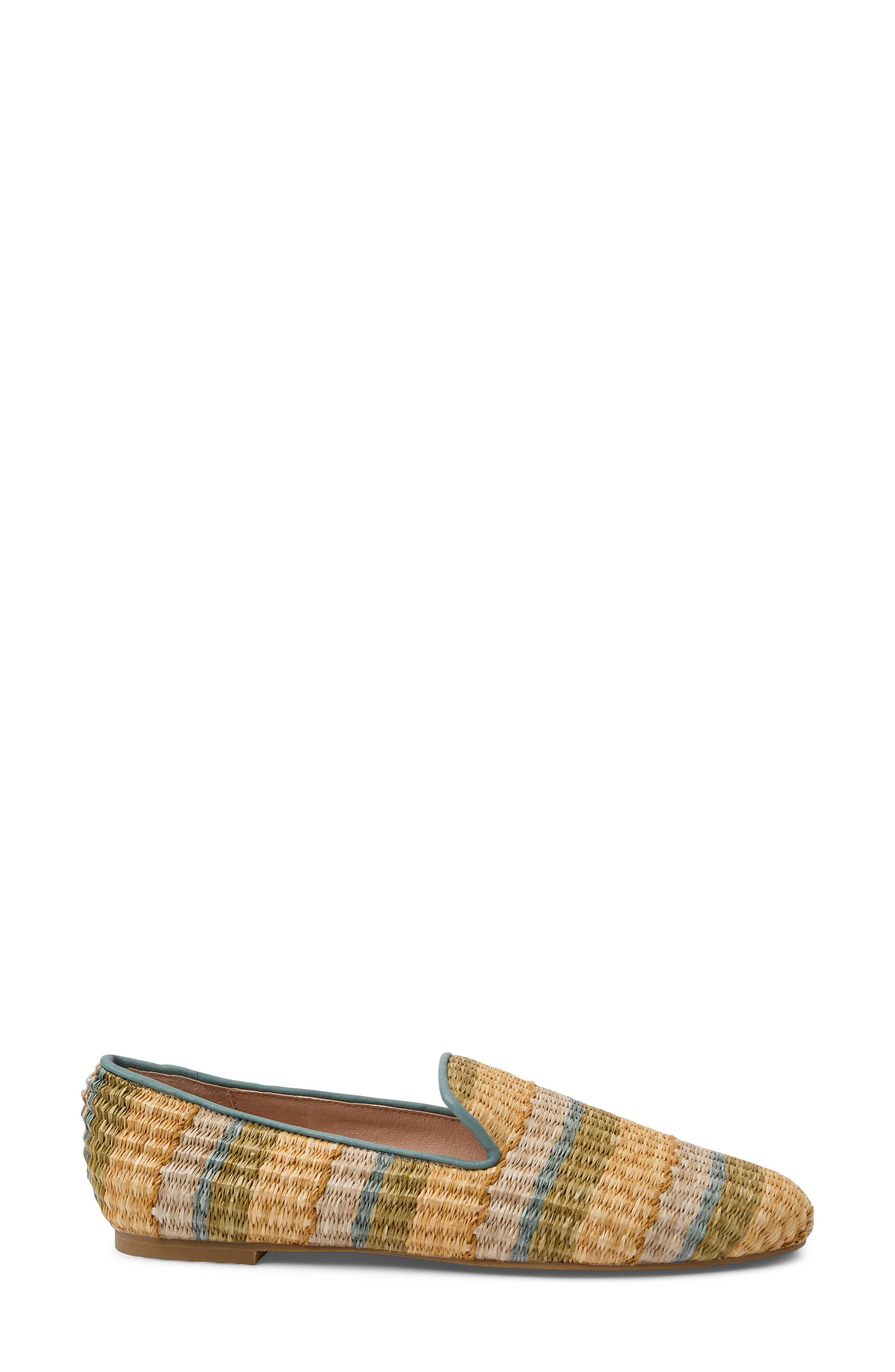 Jack Rogers Bradley Raffia Loafer, Alternate, color, Seafoam Stripe