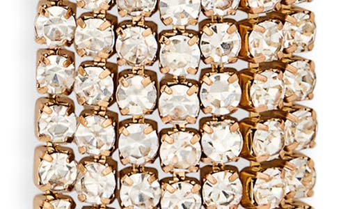 Leith Cascading Crystal Drop Earrings In Gold