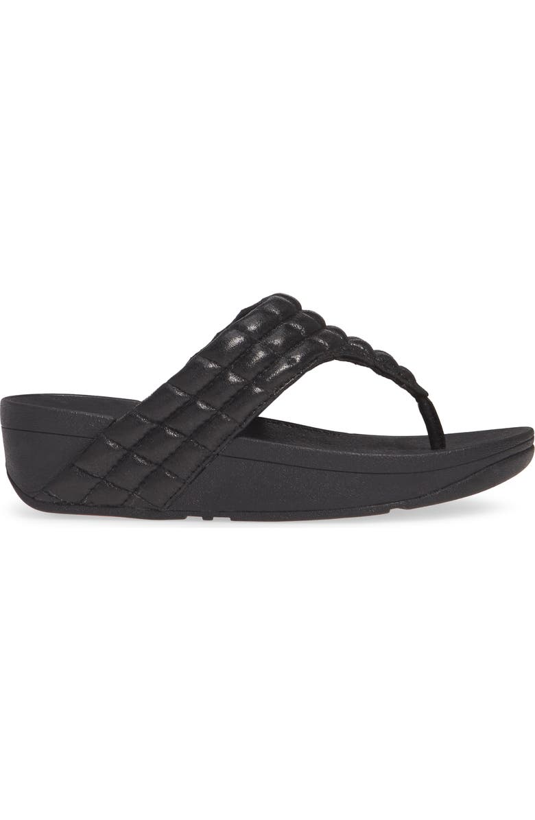 FitFlop Lulu Padded Shimmy Suede Flip Flop, Alternate, color,