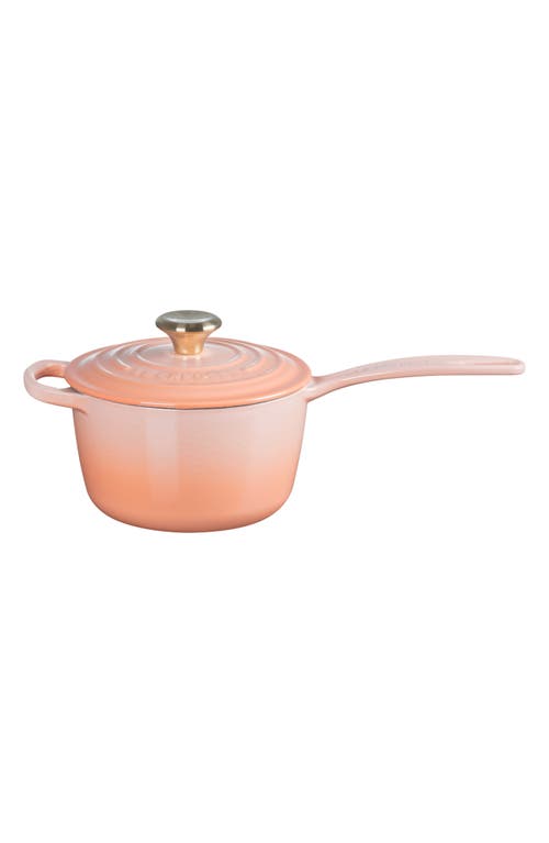 Le Creuset Signature 1.75-quart Enameled Cast Iron Saucepan In Peche