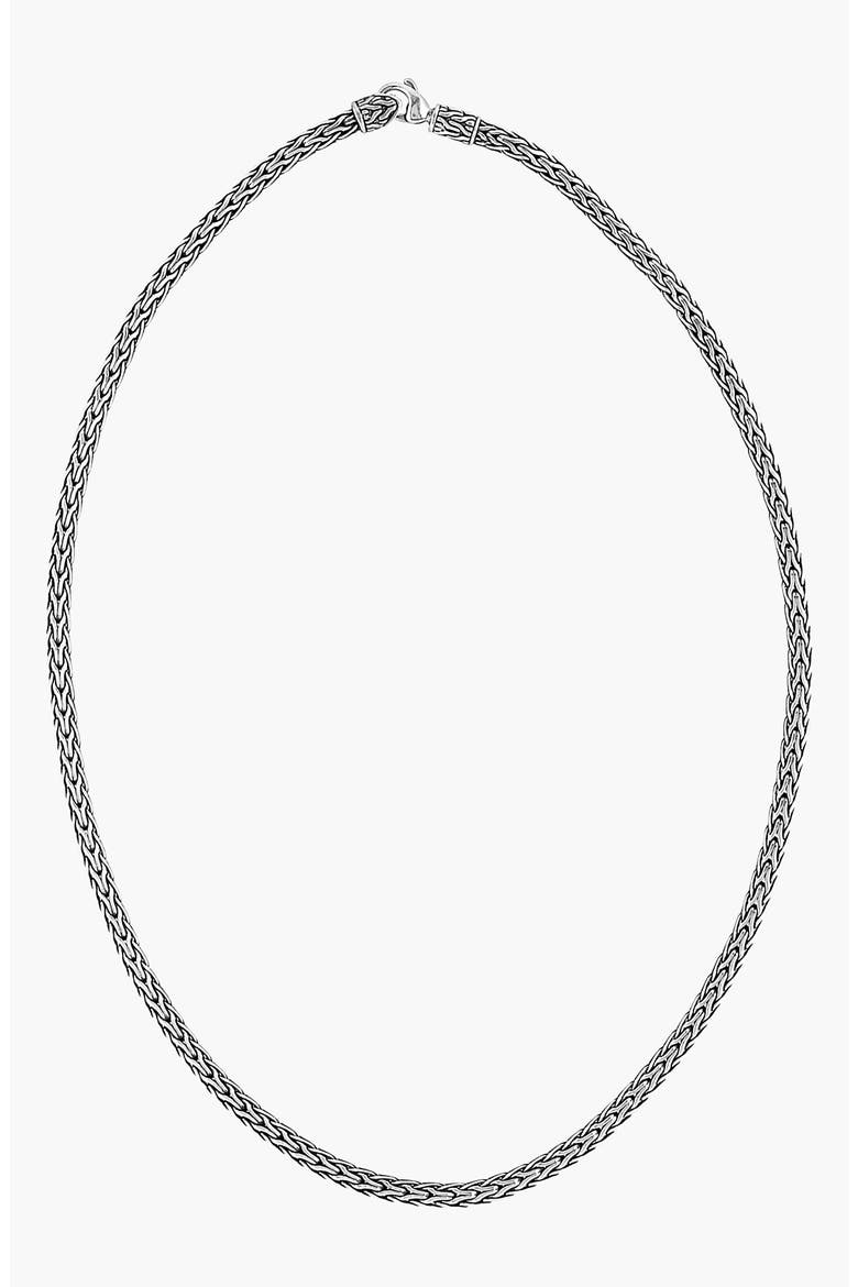Icon Necklace, Sterling Silver, 3.5mm, Main, color, SILVER