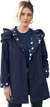 Jessica London Reversible A Line Raincoat