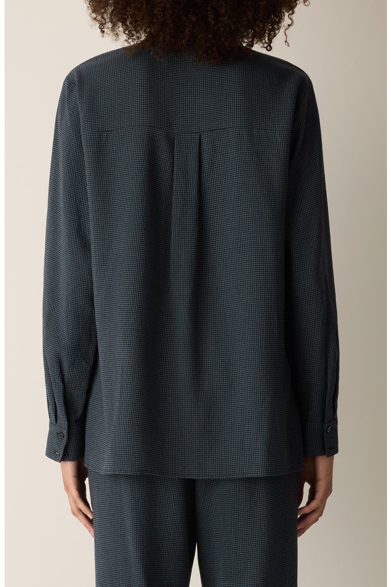 Oversize Band Collar Button-Up Shirt, Alternate, color, EUCLY