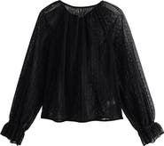 NEXT Bow Back Sheer Lace Top