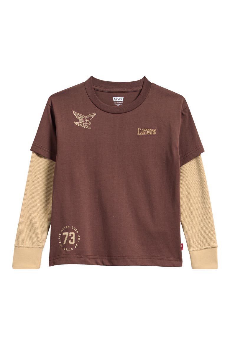 Kids' Eagle Graphic 2-Fer T-Shirt, Main, color, SHOPPING BAG