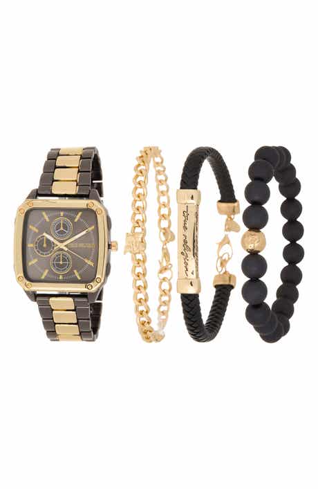 True Religion Square Two-Tone Bracelet Watch, 32.5mm & Assorted Bracelets Set