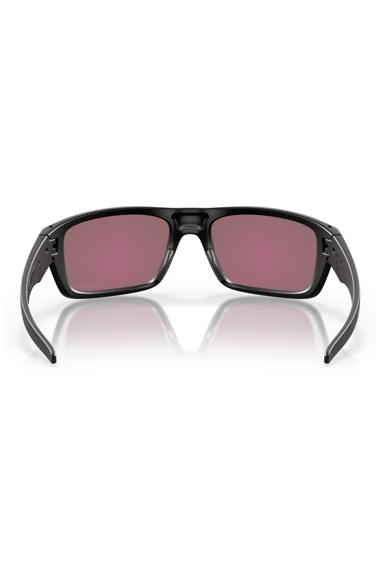 Drop Point 61mm Polarized Rectangular Sunglasses, Alternate, color, MATTE BLACK / PRIZM