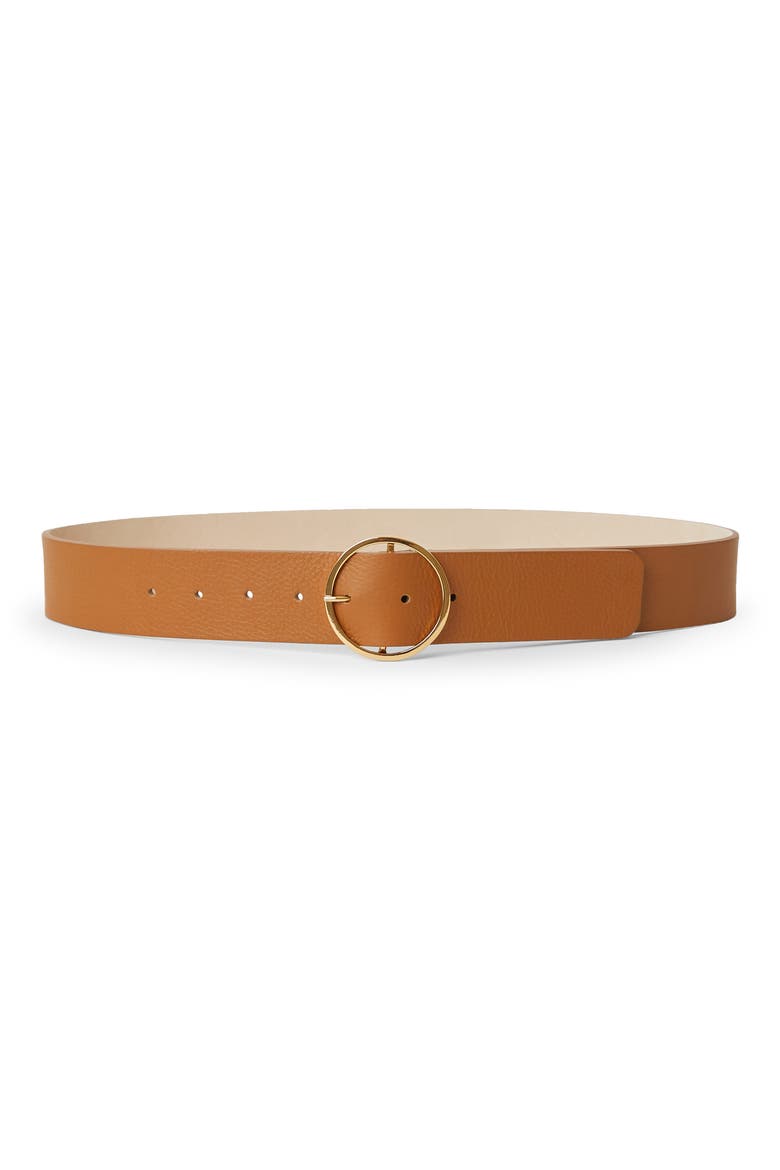 Molly Leather Belt, Main, color, CUOIO GOLD