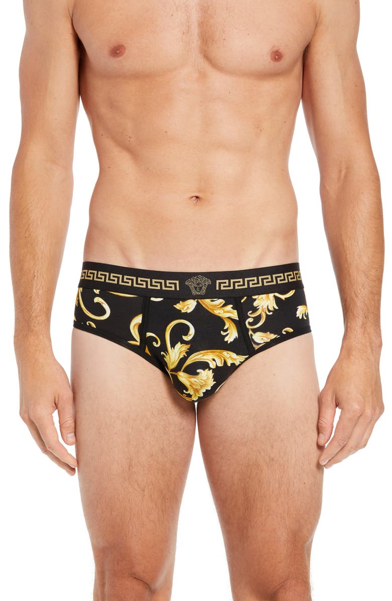 Versace Parigamba Briefs, Main, color, 