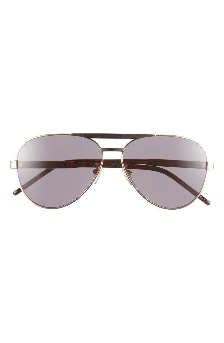 Gucci 60mm Pilot Sunglasses, Main, color, 