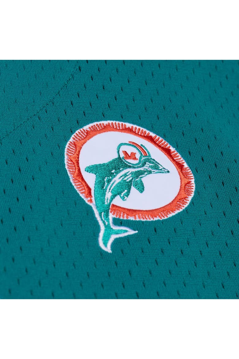 Men's Mitchell & Ness  Aqua Miami Dolphins Head Coach Mesh Full-Button Fashion Jersey, Alternate, color, Aqua
