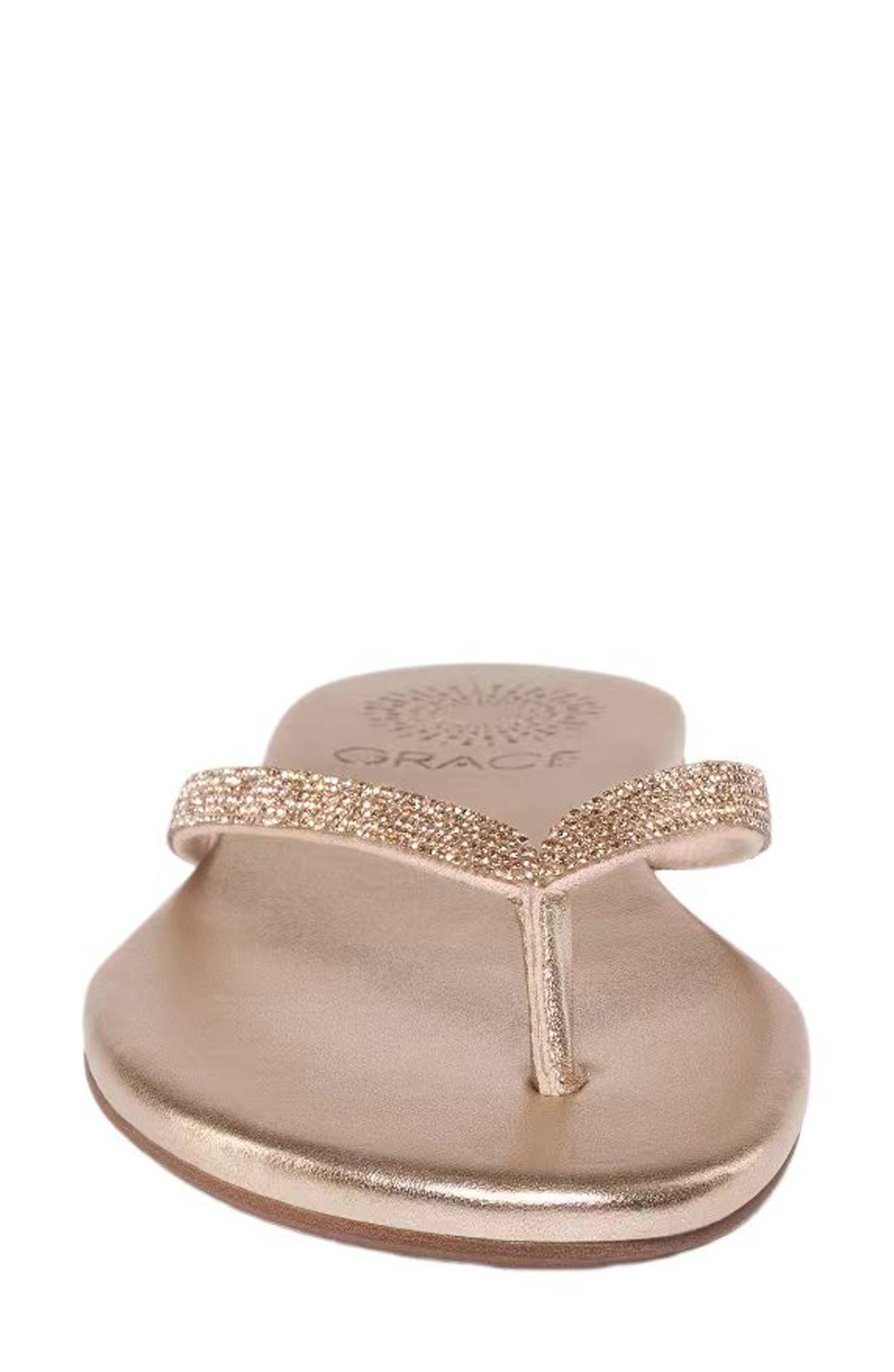 Sunset Flip-Flop Sandal, Alternate, color, CHAMPAGNE