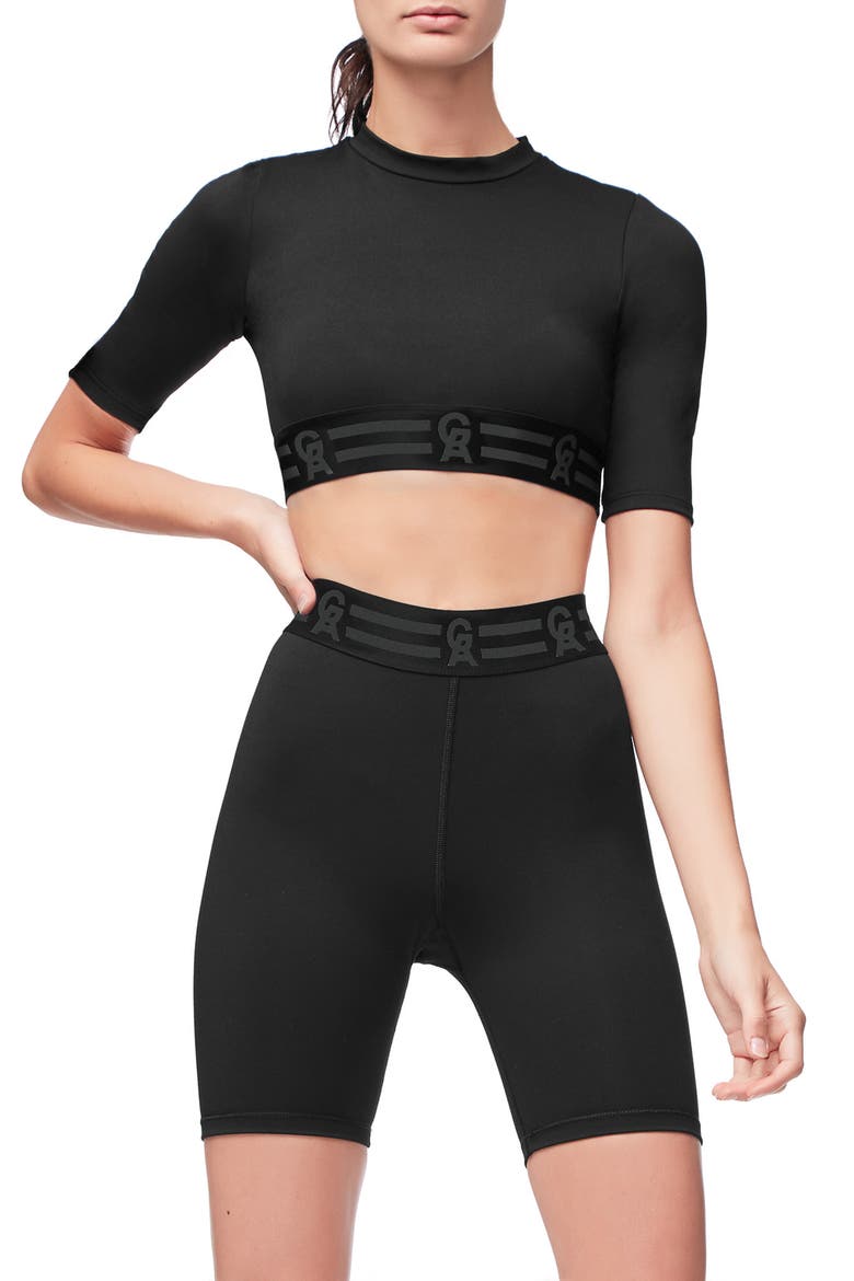 Icon Crop Top, Main, color, BLACK001