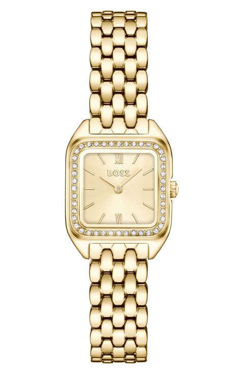 Mae Petite Crystal Quartz Bracelet Watch, 22mm