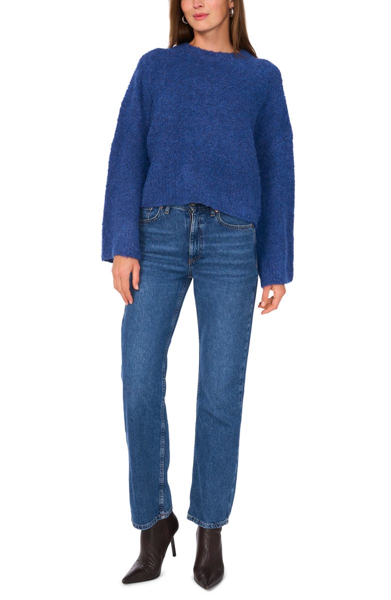 Vince Camuto Crewneck Bell Sleeve Sweater, Alternate, color, Bluebell