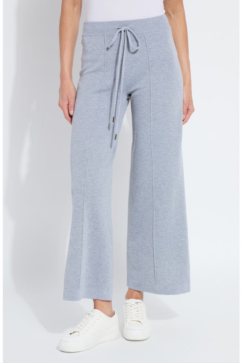 Violetta Wide Leg Pants, Main, color, GREY MELANGE
