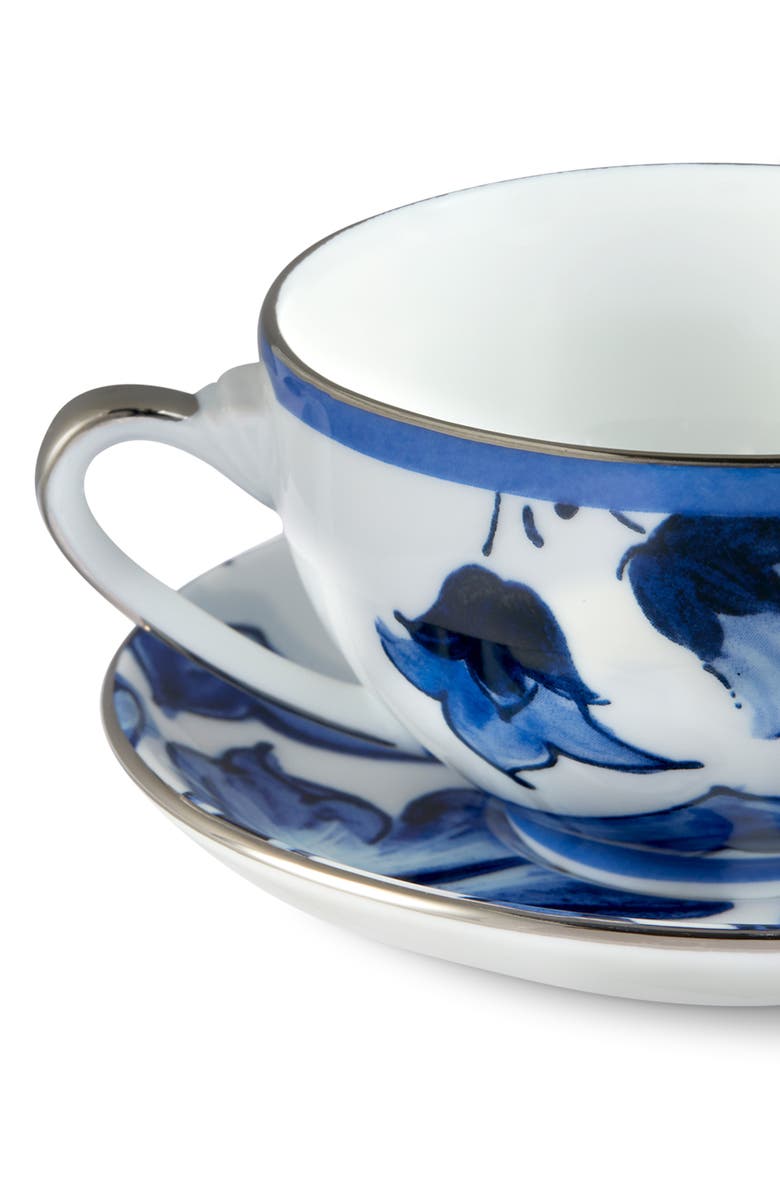 Dolce&Gabbana Blu Meditteraneo Stella Teacup & Saucer Set, Alternate, color, 