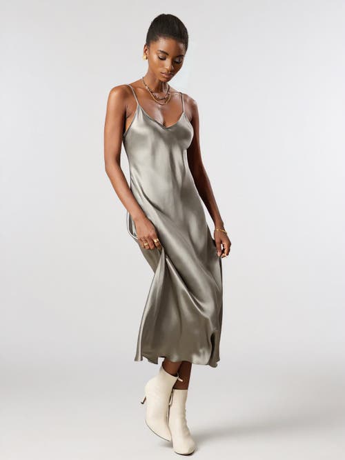 Silksilky Mulberry Silk Spaghetti Strap Long Nightgown