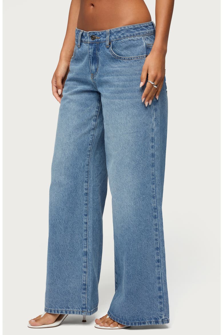 UK Cutie Low Rise Wide Leg Jeans, Alternate, color, LIGHT-BLUE-WASHED