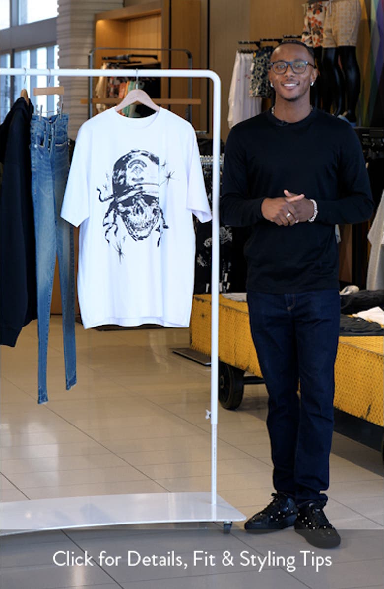 Skull Funk Organic Cotton Graphic T-Shirt, sales video thumbnail