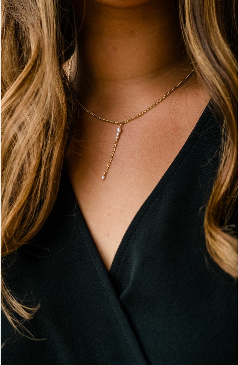 ABLE Pearl Lariat Necklace, Alternate, color, 