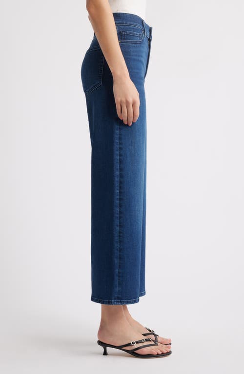 Frame Le Pixie High Waist Slim Palazzo Jeans In Blue