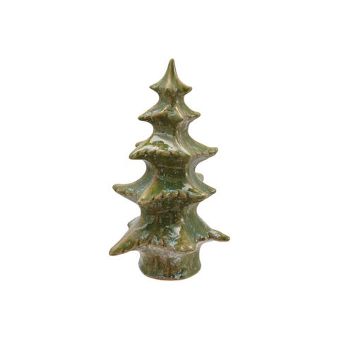 Greenstone Reactive Glaze Stoneware Tree