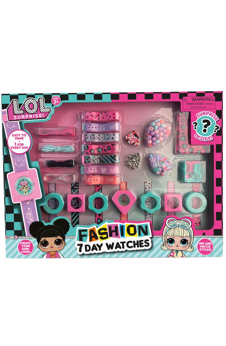 LOL Surprise 7 Day Fashion Watches Mix & Match Styles, Digital, Ages 3+, Main, color, Multicolored
