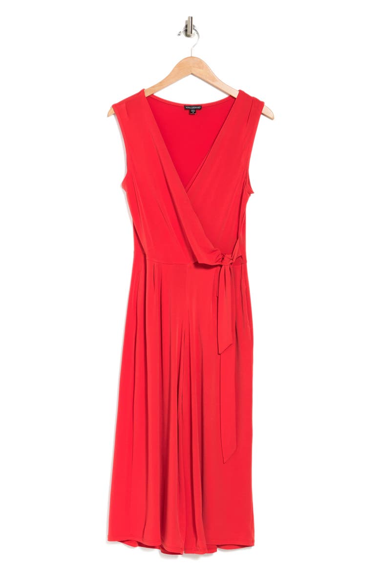Surplice Wrap Crop Jumpsuit, Alternate, color, CANDY APPLE
