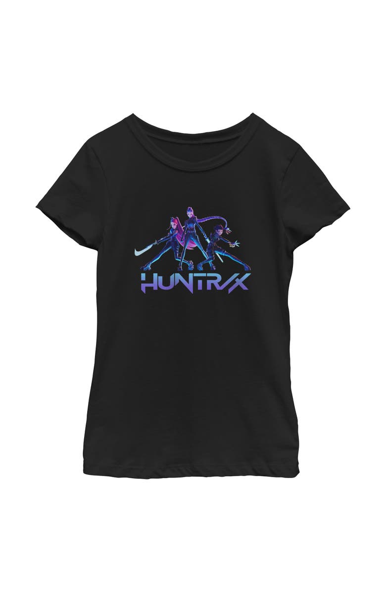 KPop Demon Hunters Girl's KPop Demon Hunters Huntrix Girls  Graphic T-Shirt, Main, color, Black