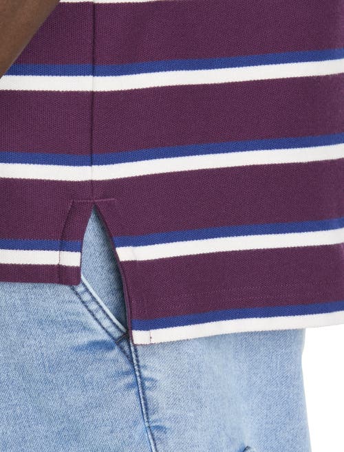 Harbor Bay By Dxl Big & Tall Medium Stripe Polo Shirt