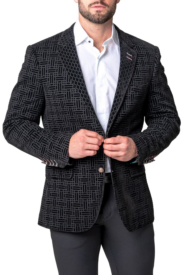 Socrates Shadow Black Sport Coat, Alternate, color, BLACK