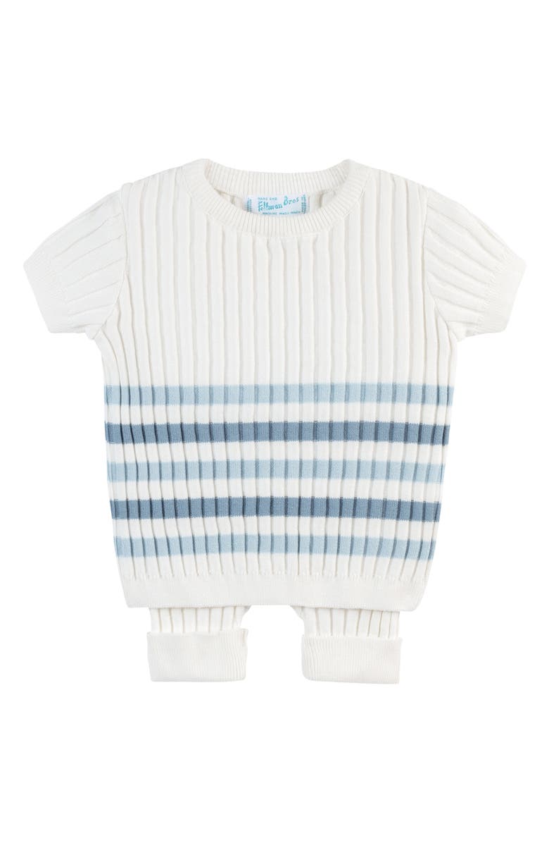 Feltman Brothers Stripe Rib Knit Top & Pants Set, Main, color, 