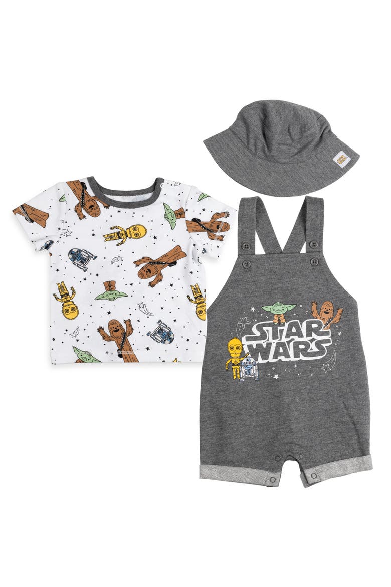 Shortall T-Shirt and Bucket Hat Set, Main, color, Star Wars Dark Gray