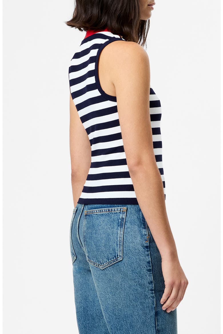 Esmae Stripe Rib Sleeveless Top, Alternate, color, MARINE-WHITE