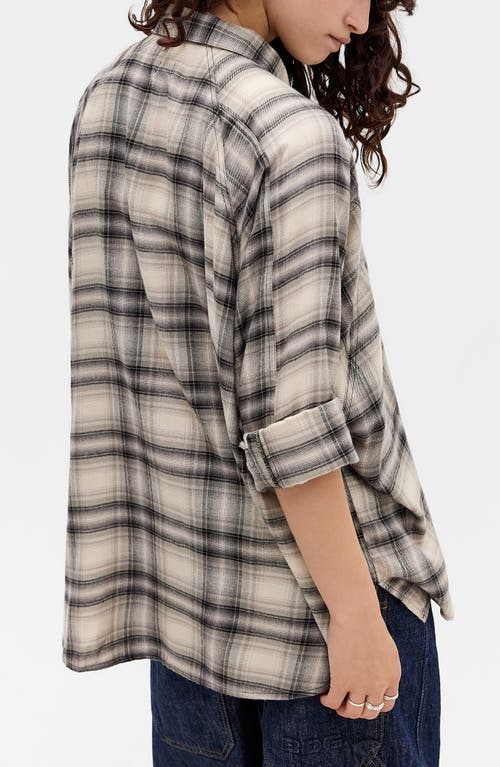 Bdg Urban Outfitters Brendan Check Oversize Button-up Shirt In Neutral