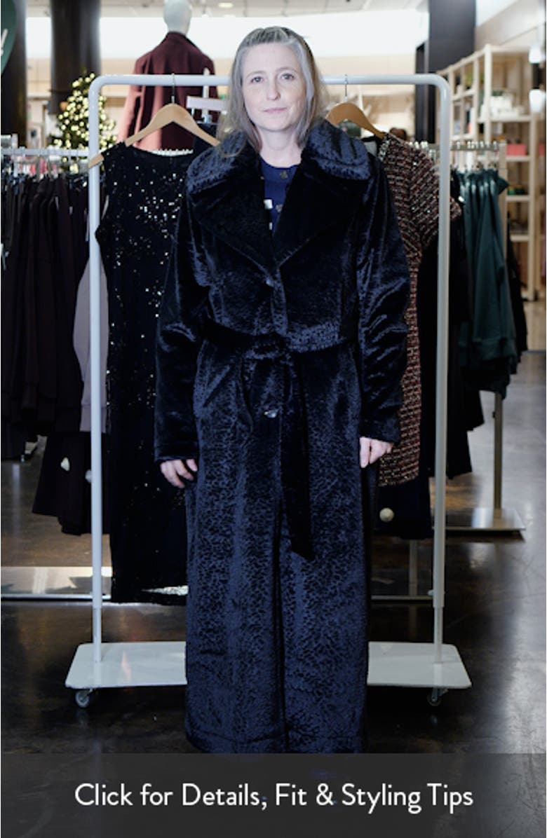 Faux Shearling Maxi Coat, sales video thumbnail