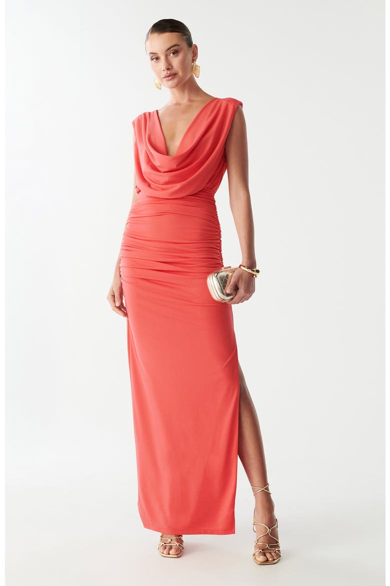 Kaylie Maxi Dress, Main, color, Coral